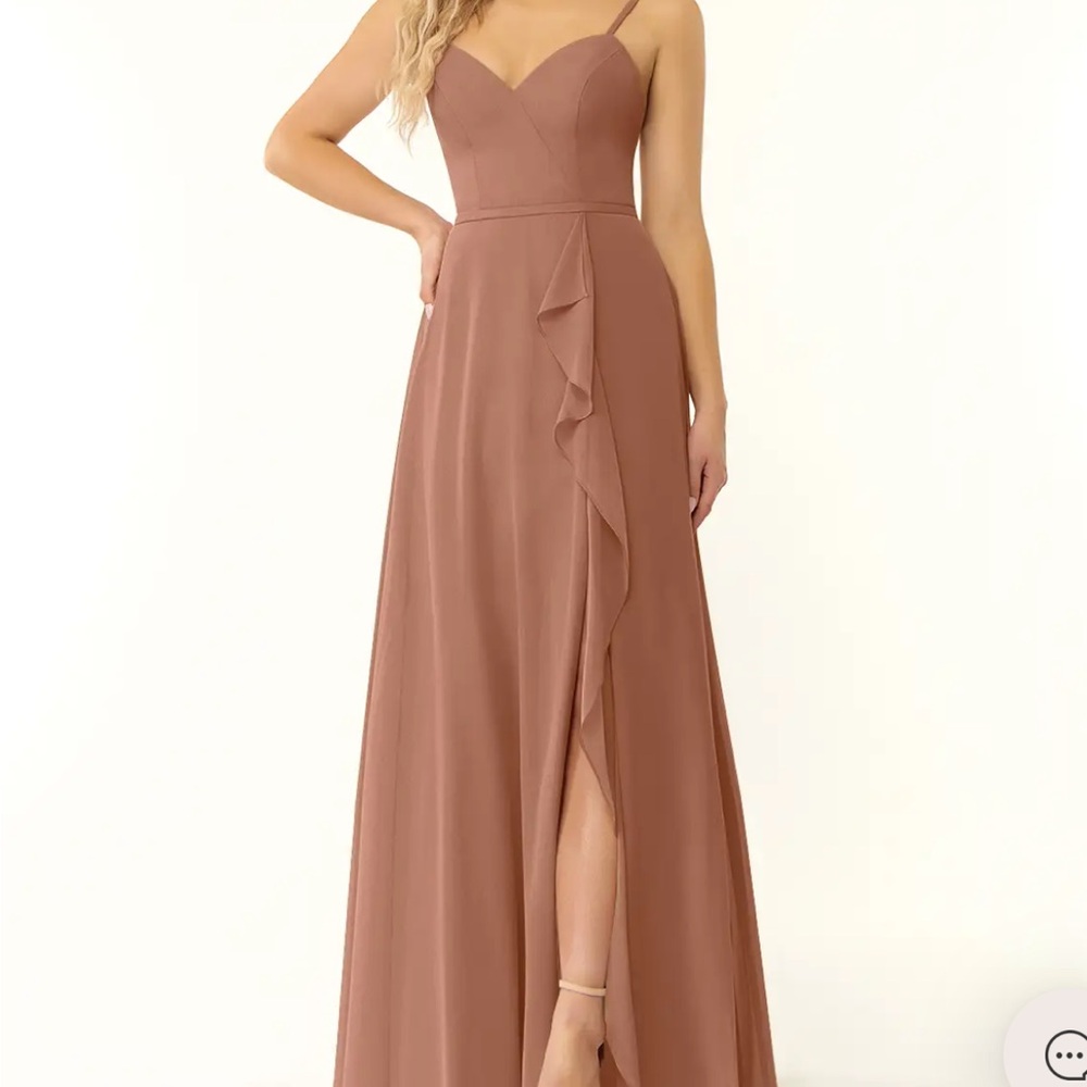 Azazie Dusty Rose Maxi Dress